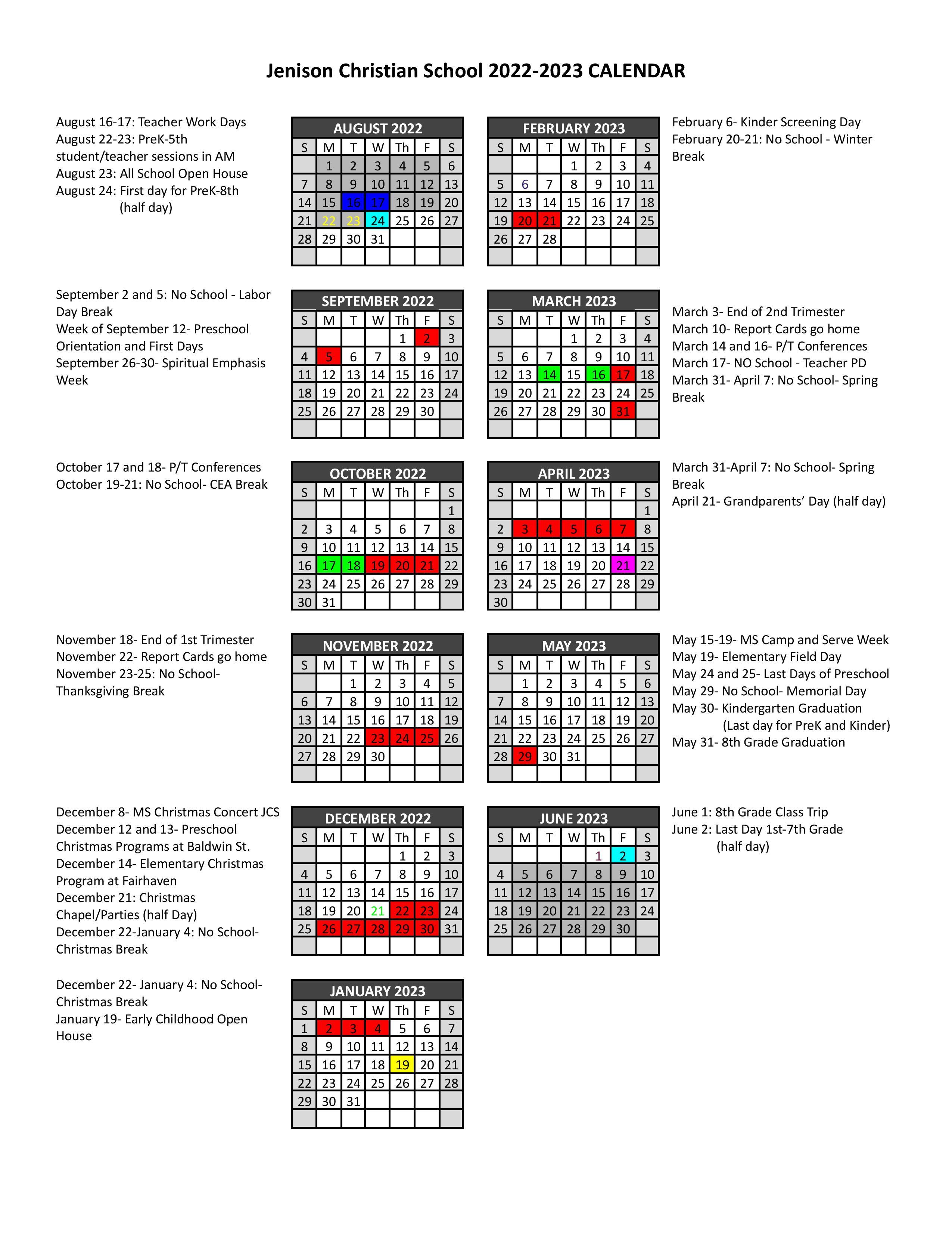 2022-2023-calendar-jenison-christian-school